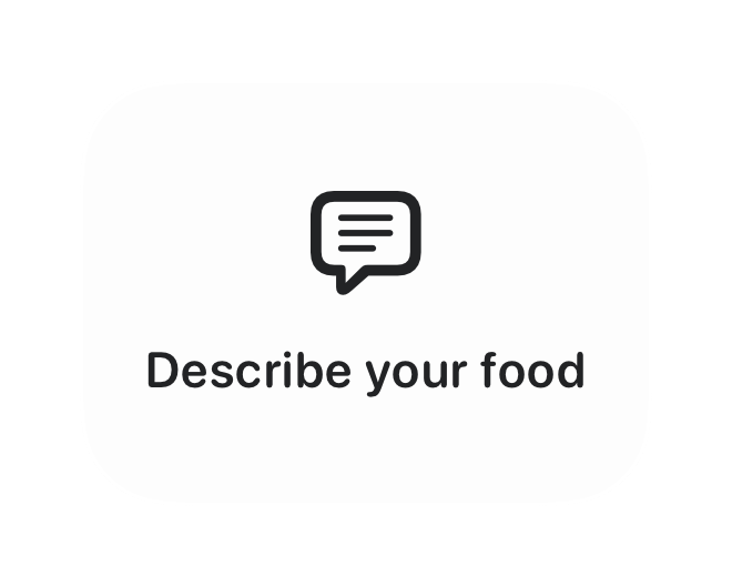 Describe your meal option